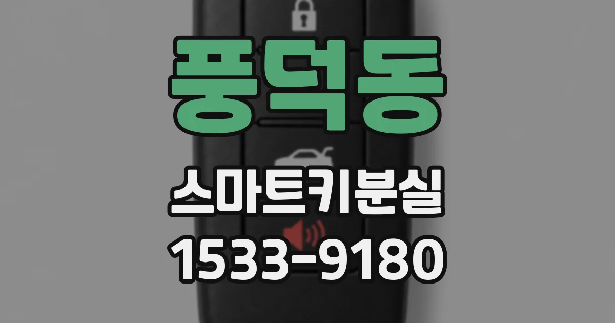 풍덕동 스마트키분실