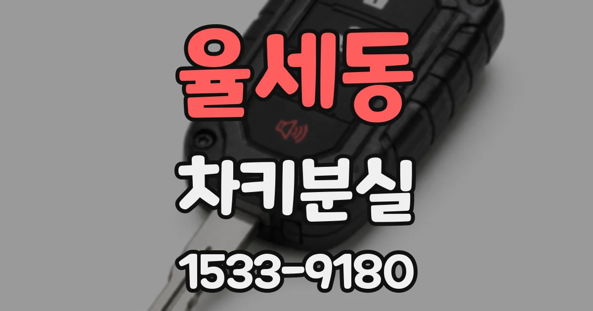 율세동 차키분실