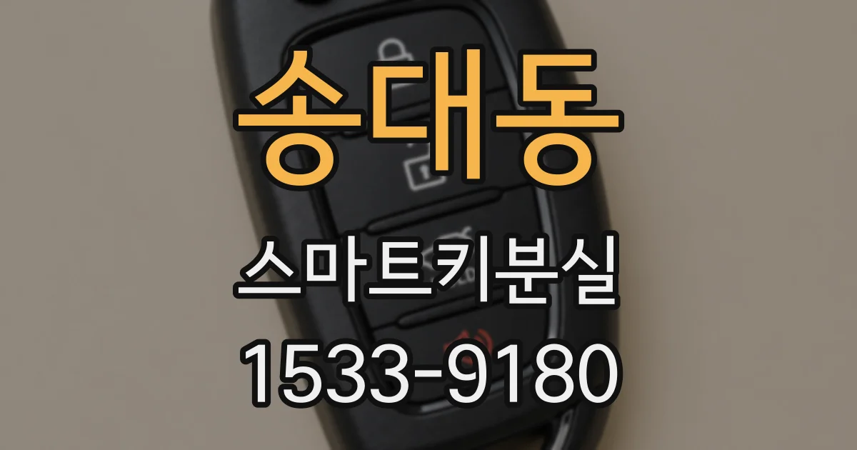송대동 스마트키분실