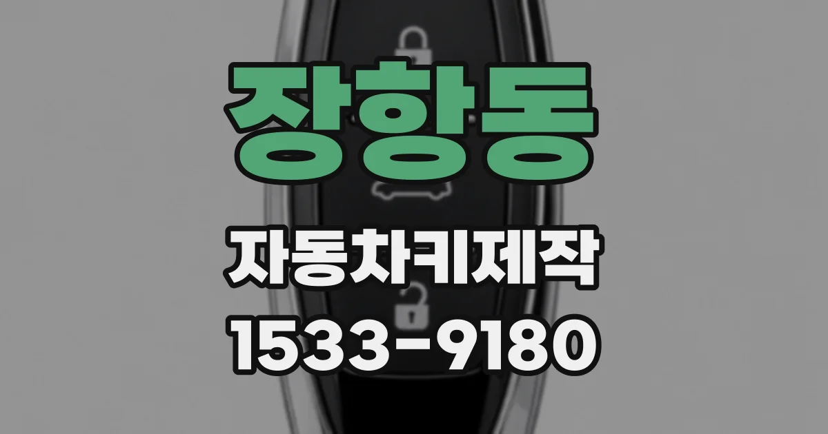 장항동 자동차키제작