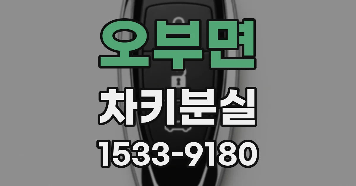 오부면 차키분실