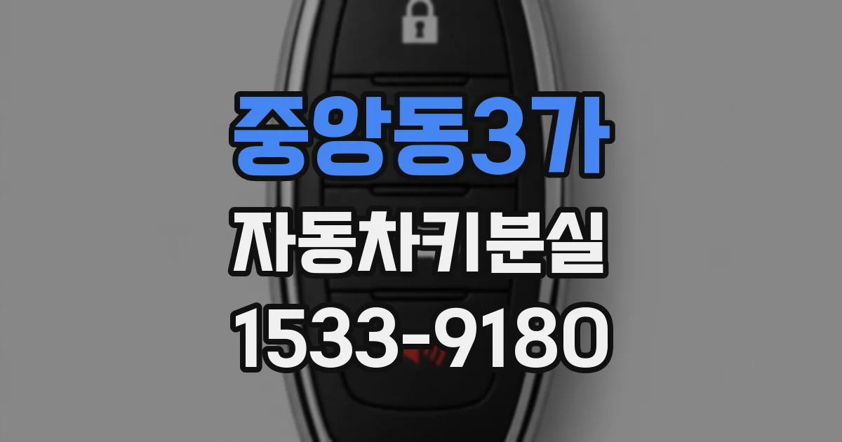 중앙동3가 자동차키분실