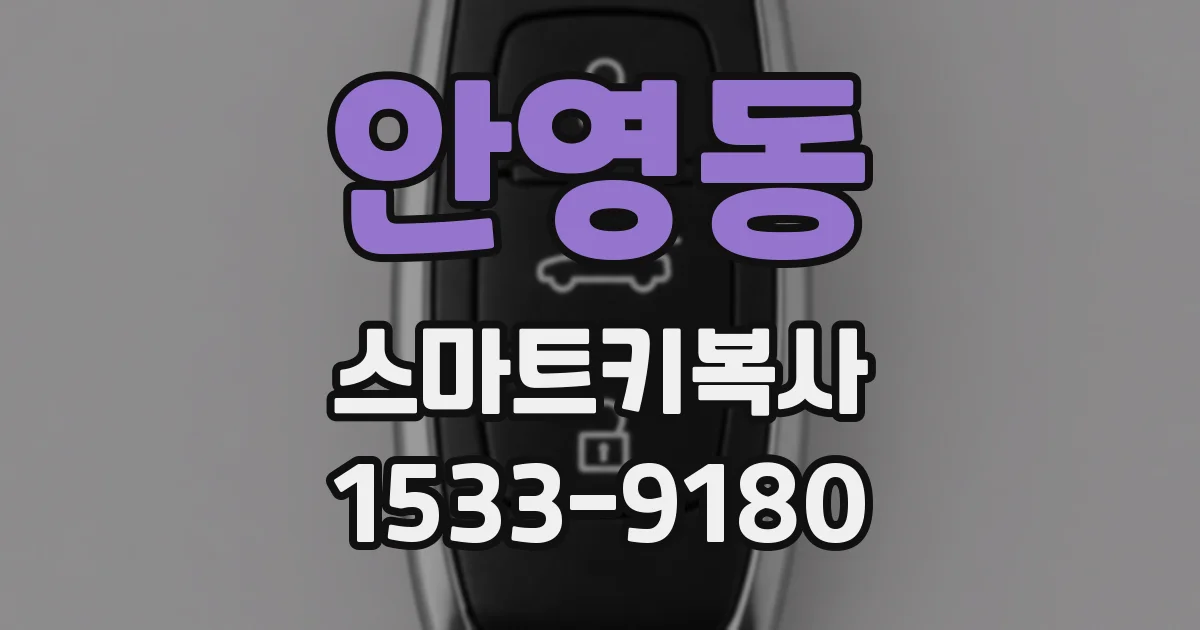 안영동 스마트키복사