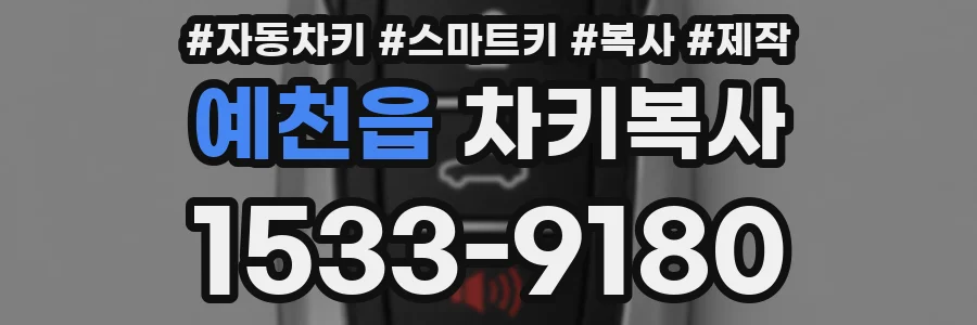 예천읍 차키복사
