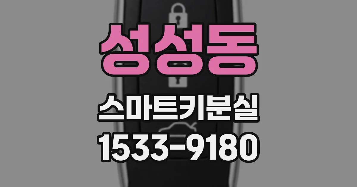 성성동 스마트키분실