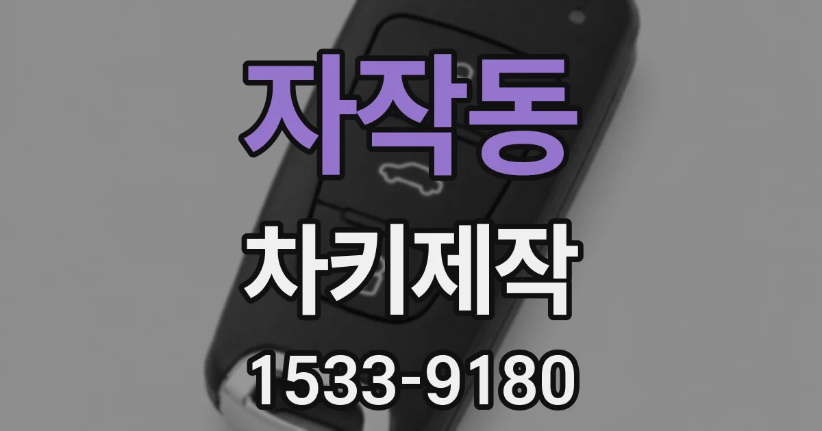자작동 차키제작