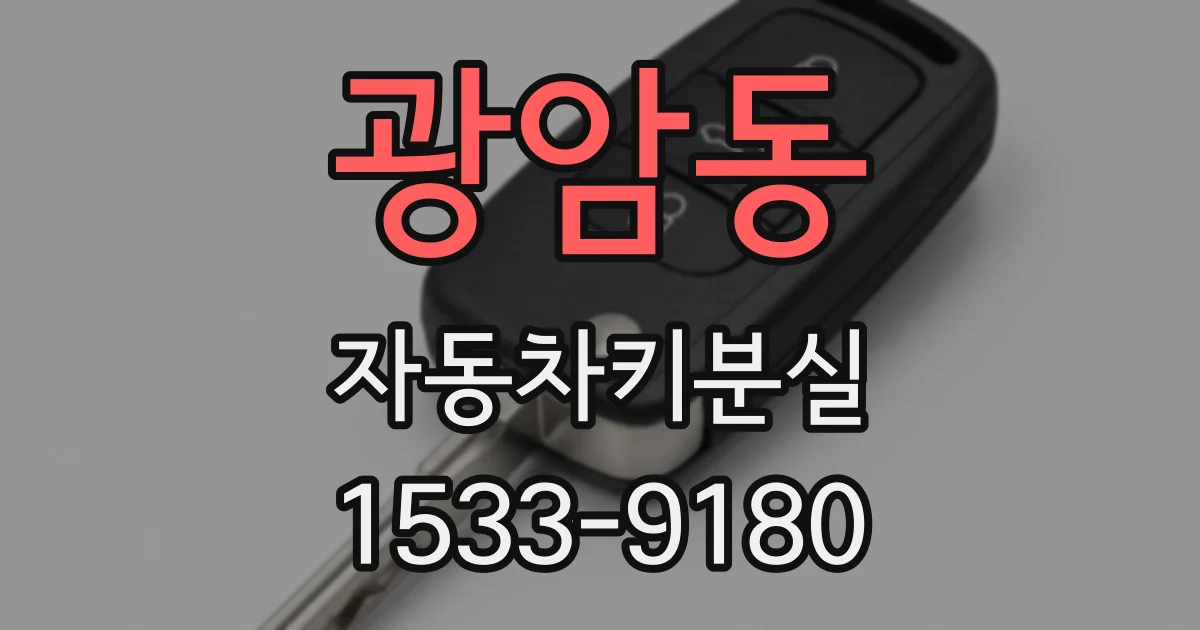 광암동 자동차키분실