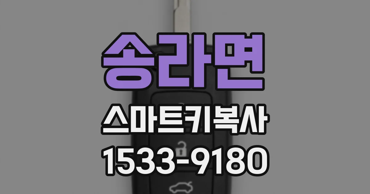 송라면 스마트키복사