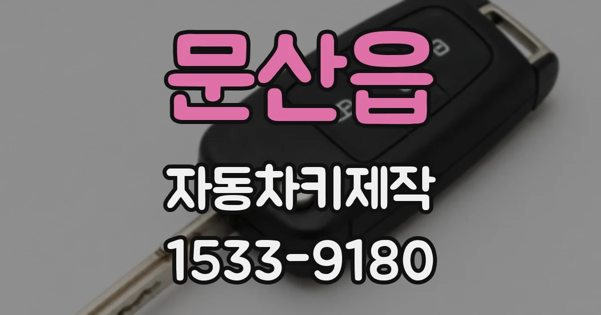 문산읍 자동차키제작