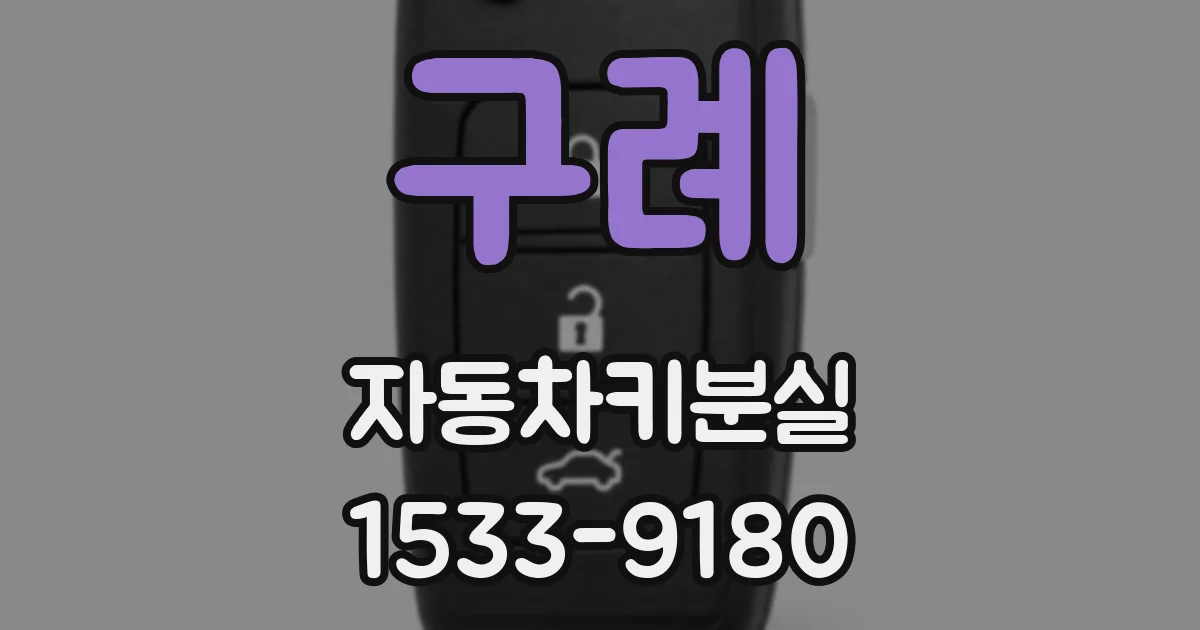 구례 자동차키분실
