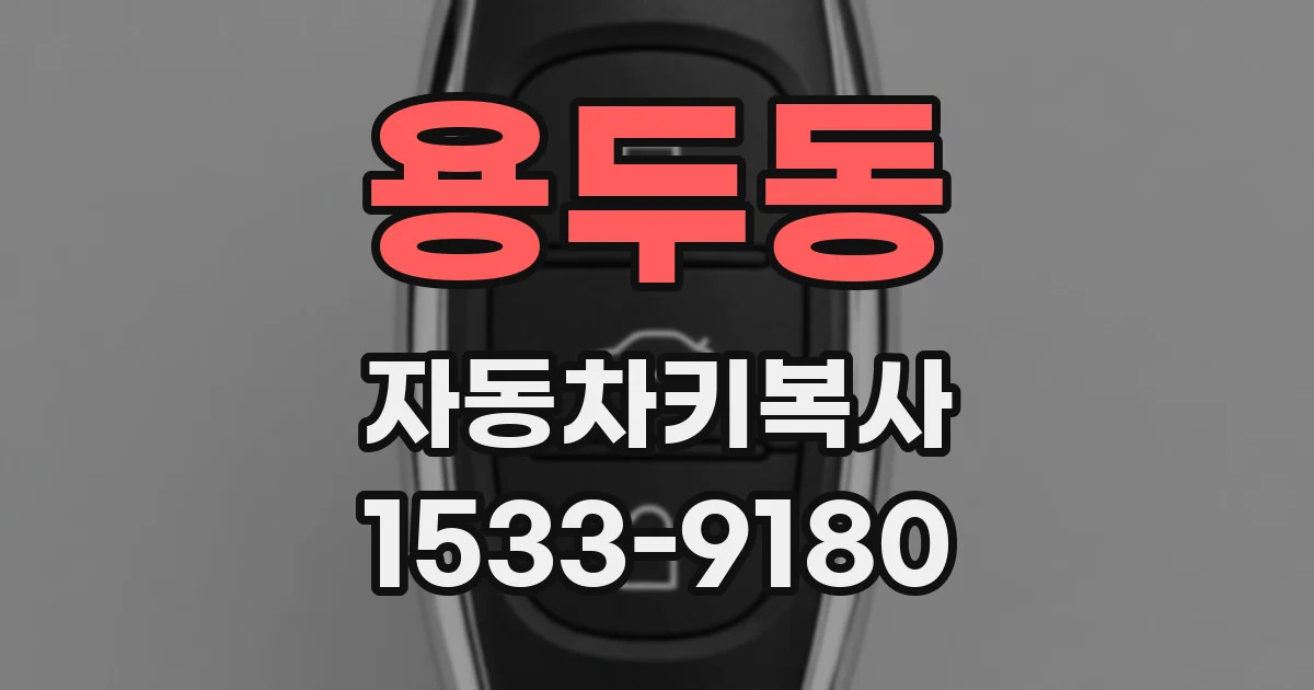 용두동 자동차키복사