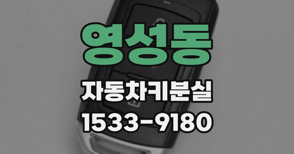 영성동 자동차키분실