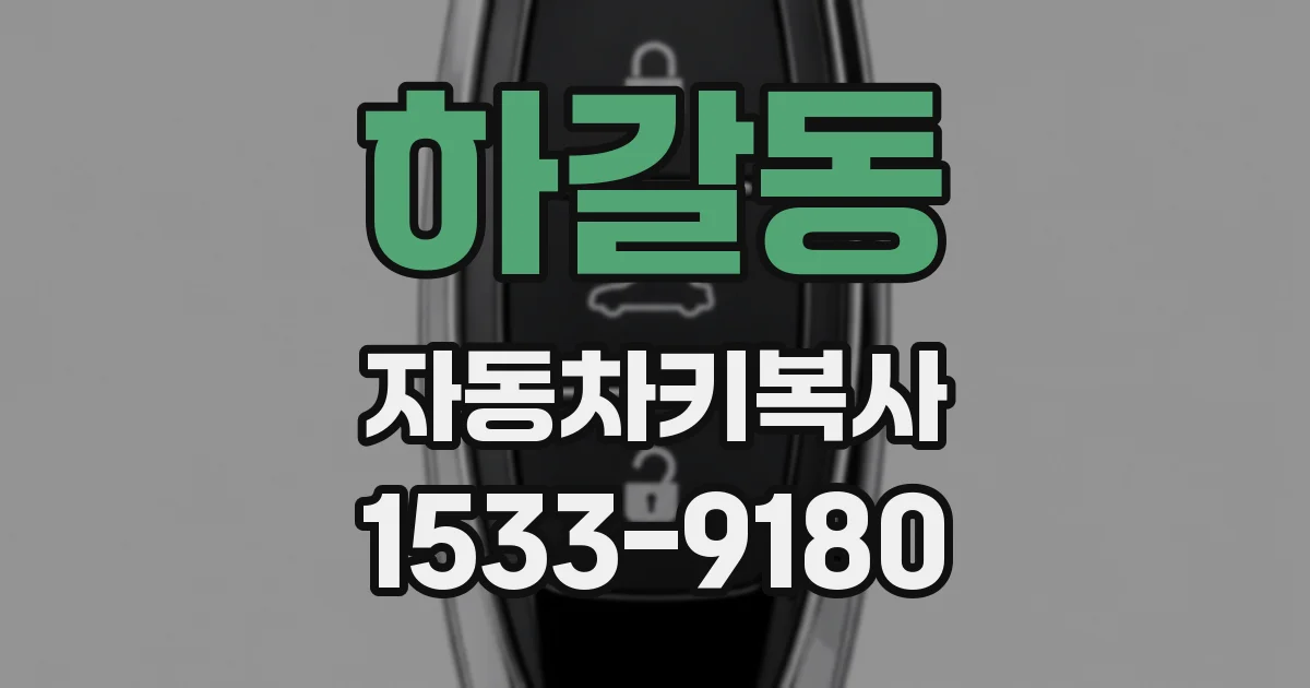 하갈동 자동차키복사