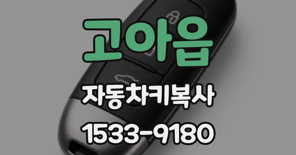 고아읍 자동차키복사