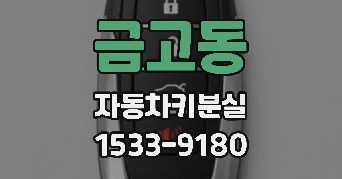 금고동 자동차키분실