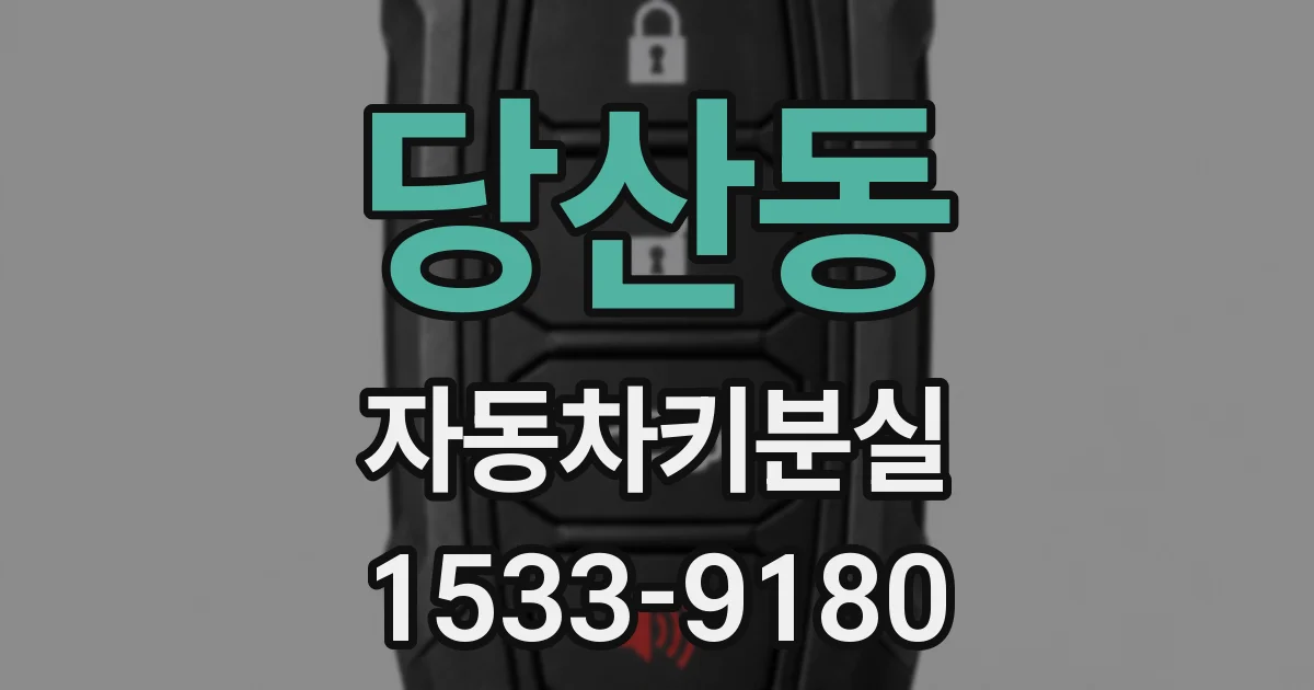 당산동 자동차키분실