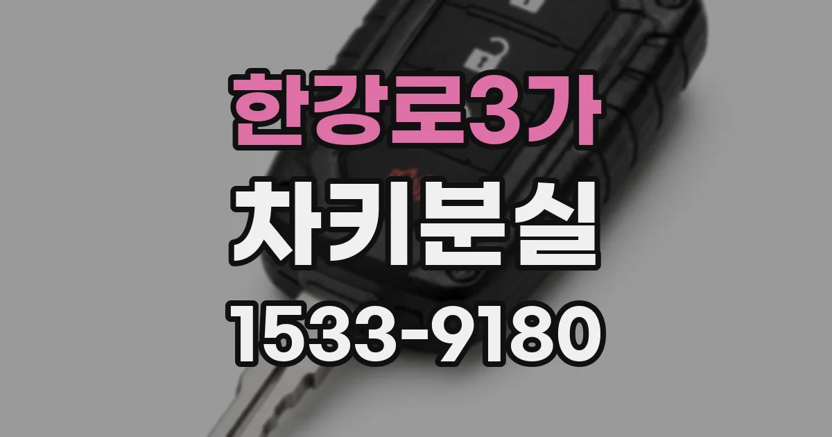 한강로3가 차키분실