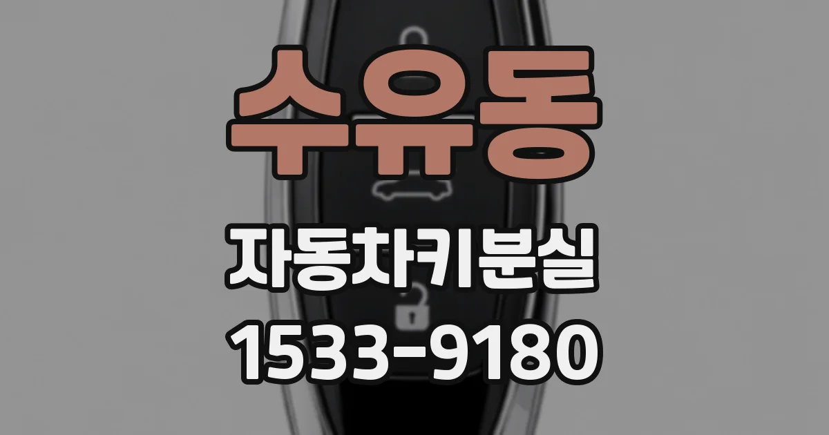 수유동 자동차키분실