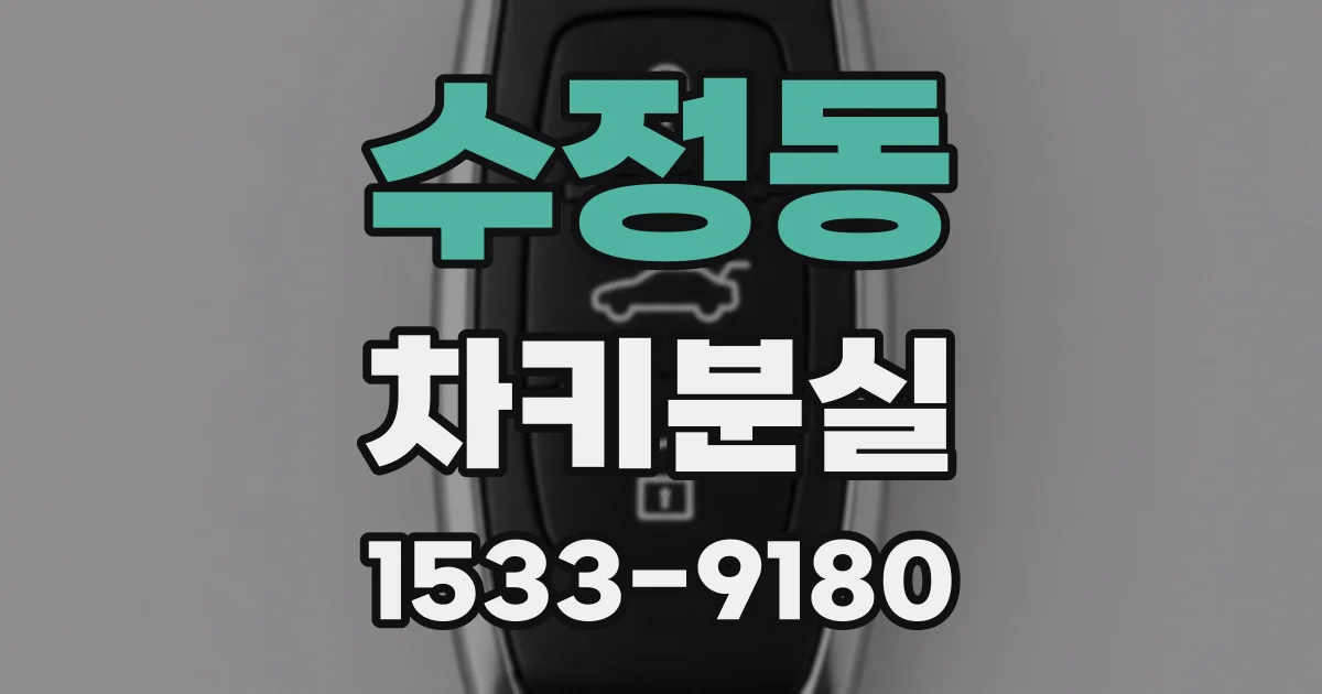 수정동 차키분실