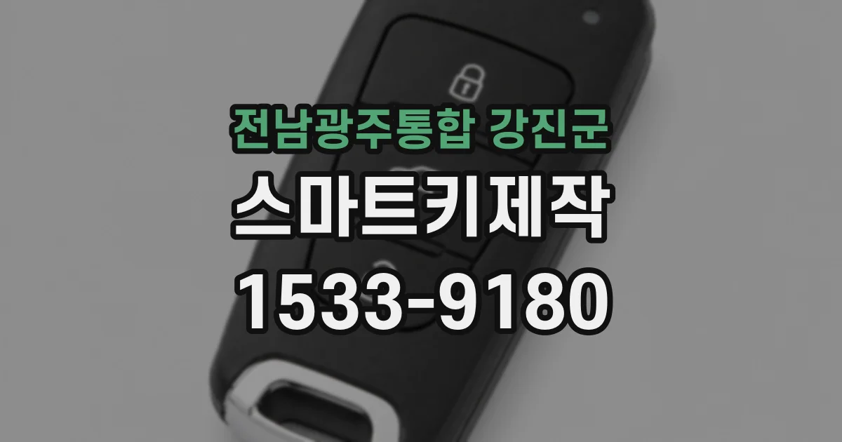 전남광주통합 강진군 스마트키제작