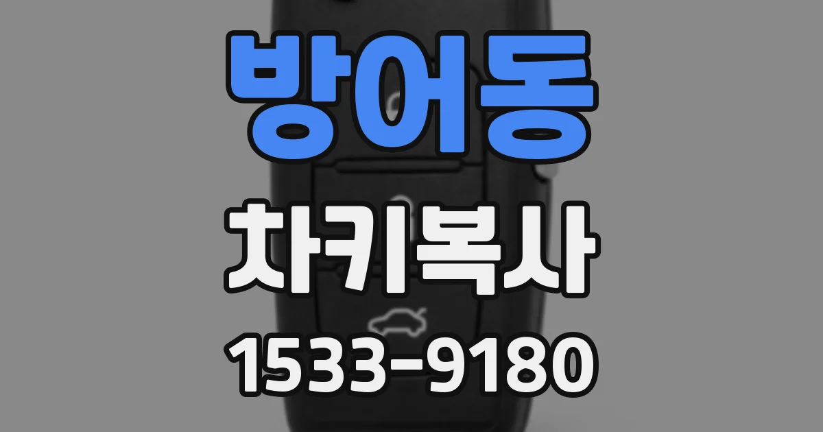 방어동 차키복사