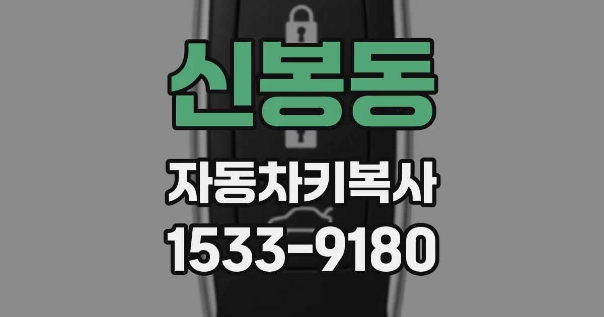 신봉동 자동차키복사
