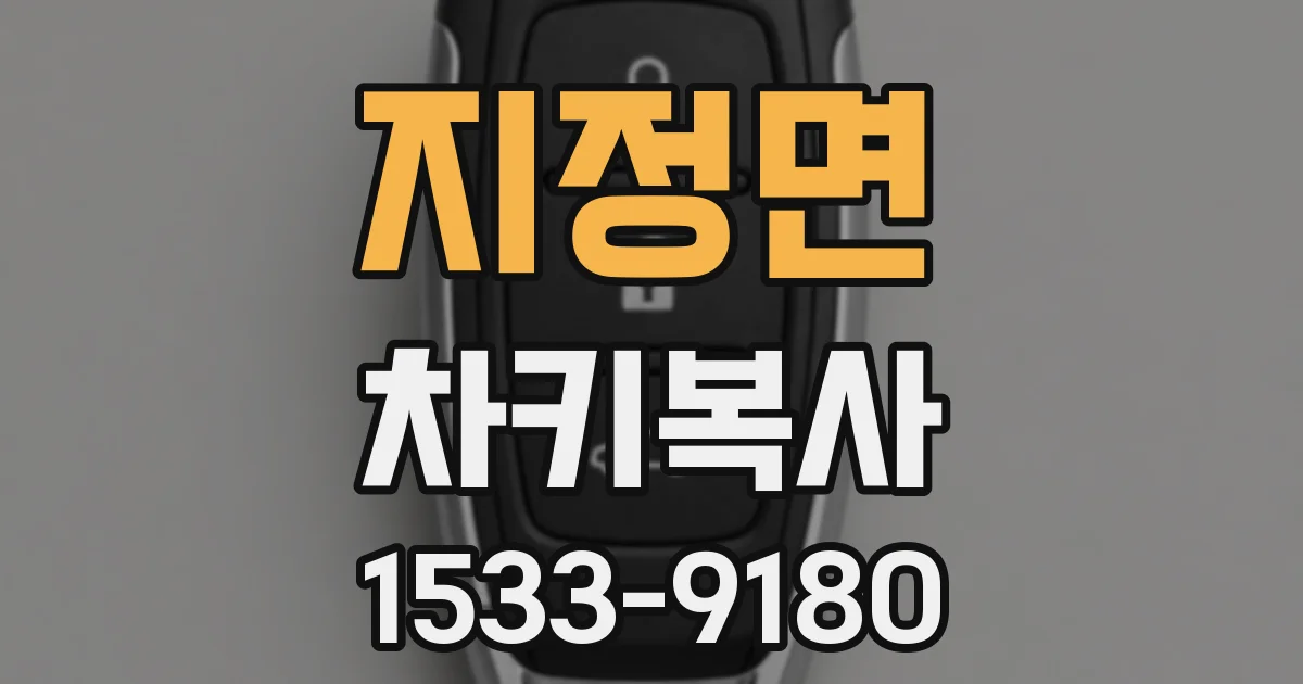 지정면 차키복사