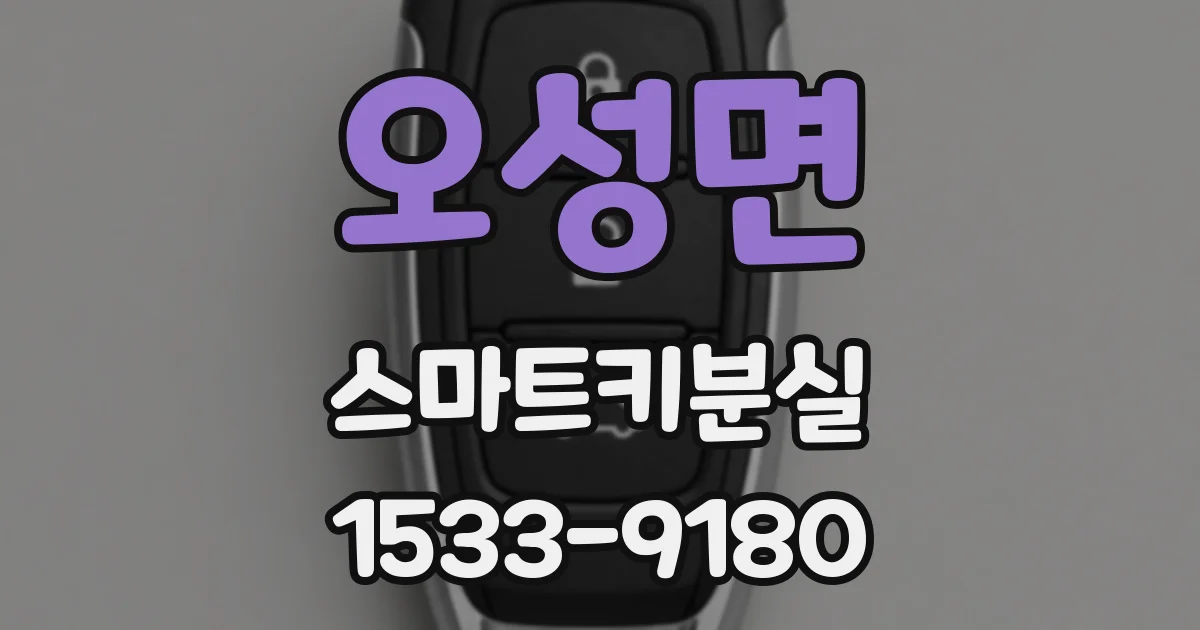 오성면 스마트키분실