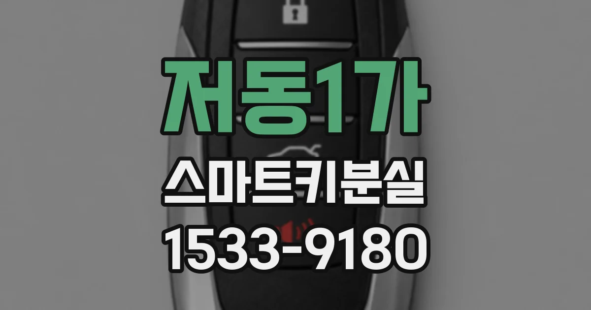 저동1가 스마트키분실