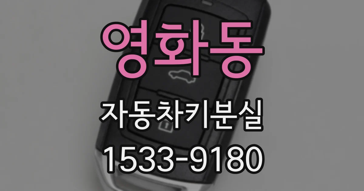 영화동 자동차키분실