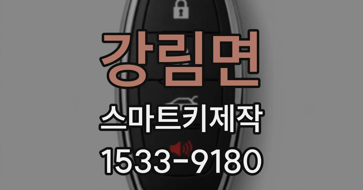 강림면 스마트키제작