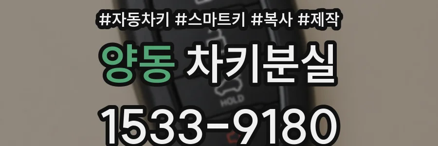 양동 차키분실
