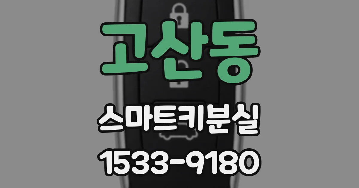 고산동 스마트키분실