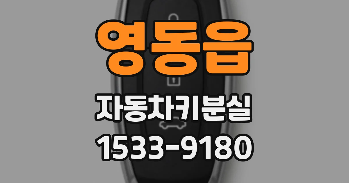 영동읍 자동차키분실