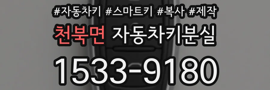 천북면 자동차키분실