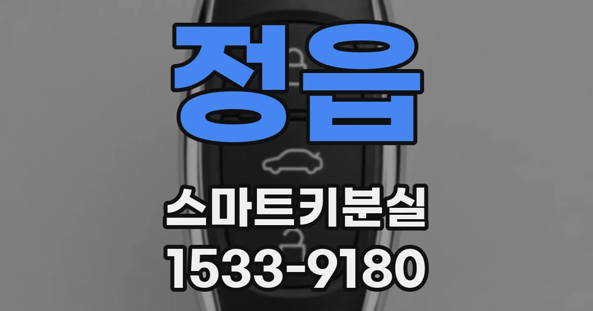 정읍 스마트키분실