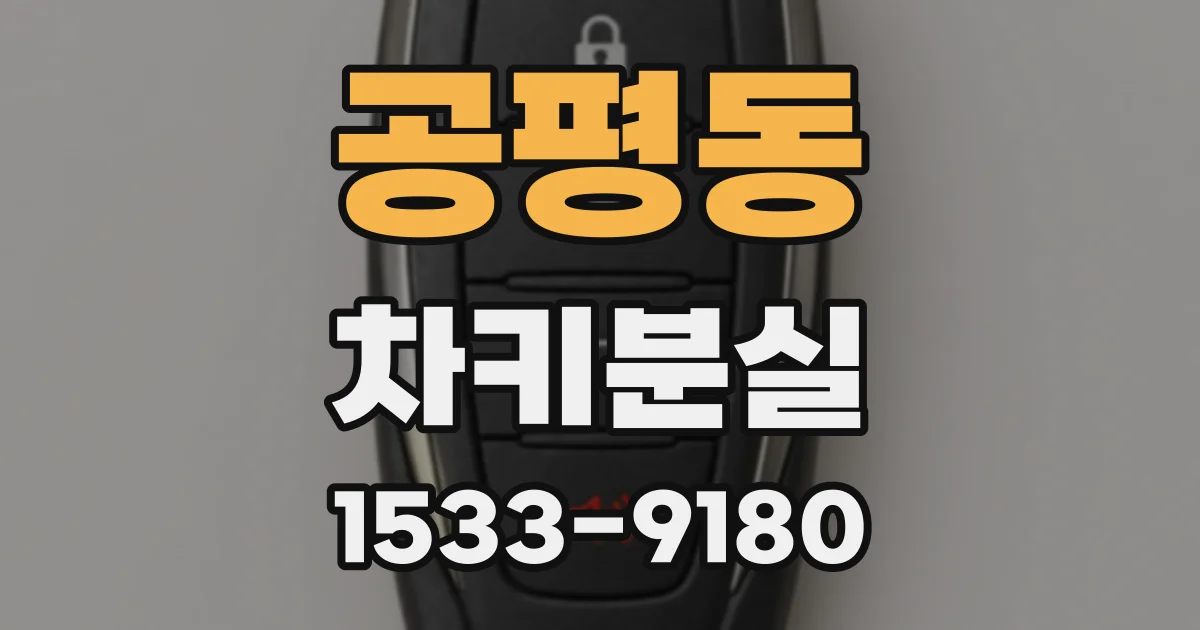 공평동 차키분실