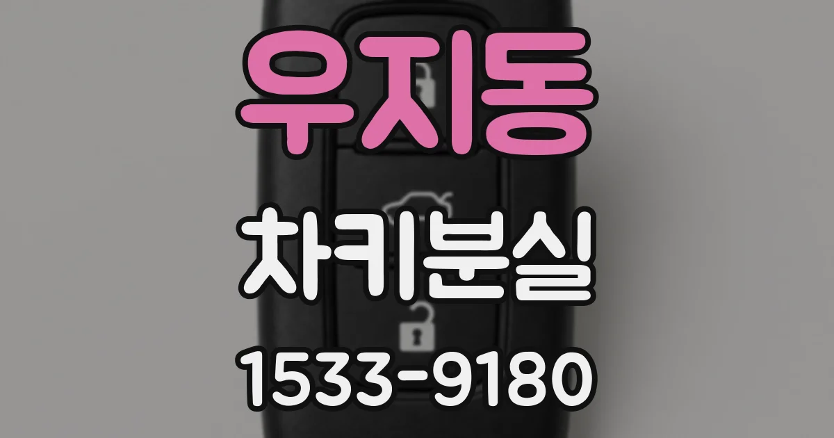 우지동 차키분실
