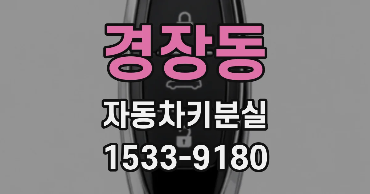 경장동 자동차키분실