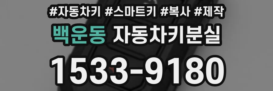 백운동 자동차키분실