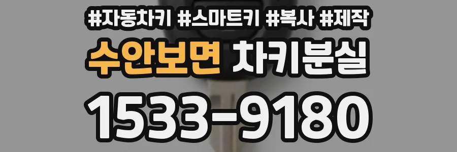 수안보면 차키분실