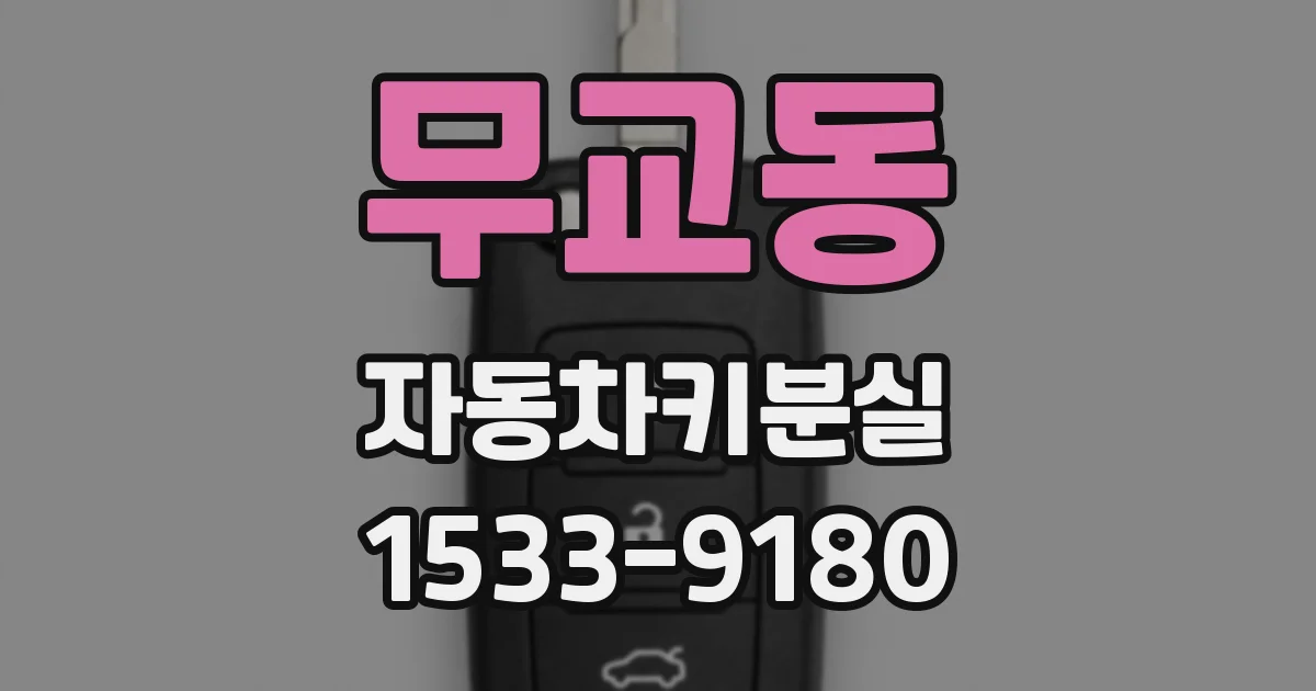 무교동 자동차키분실