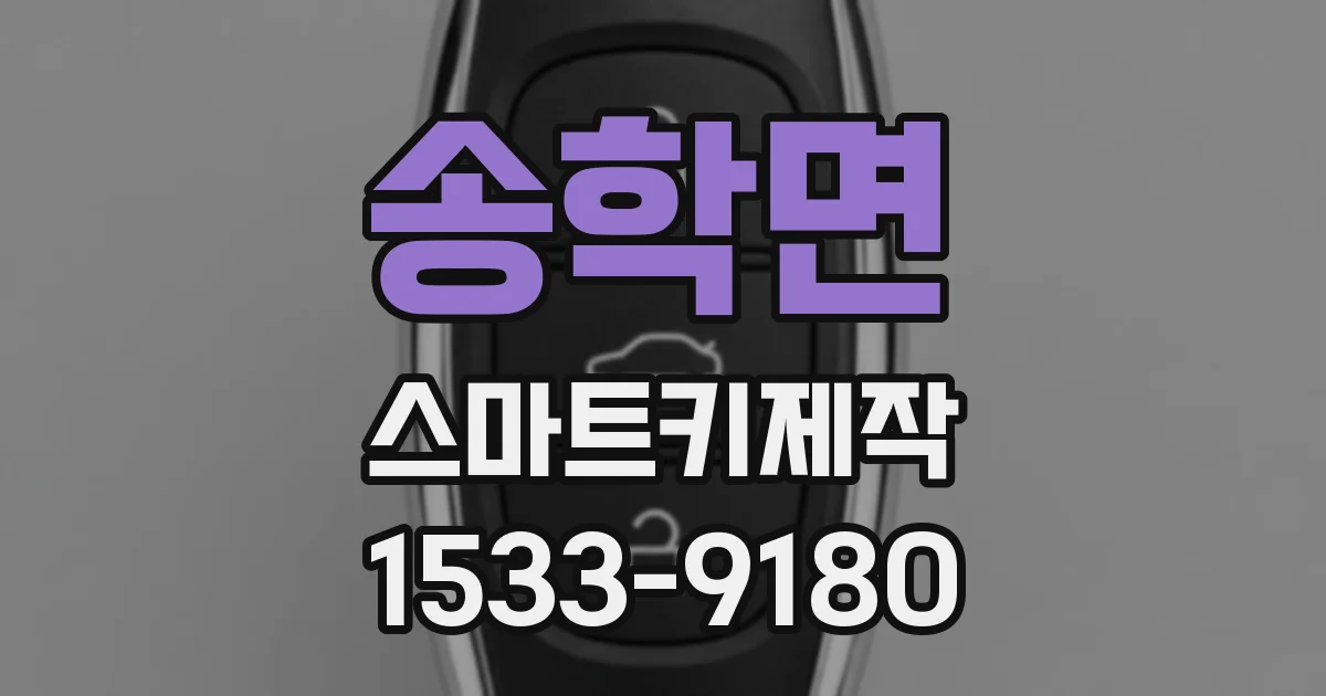 송학면 스마트키제작