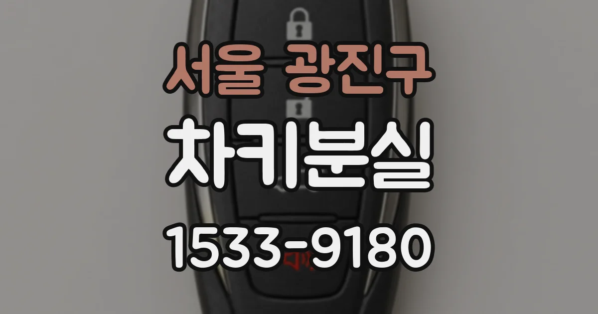 서울 광진구 차키분실