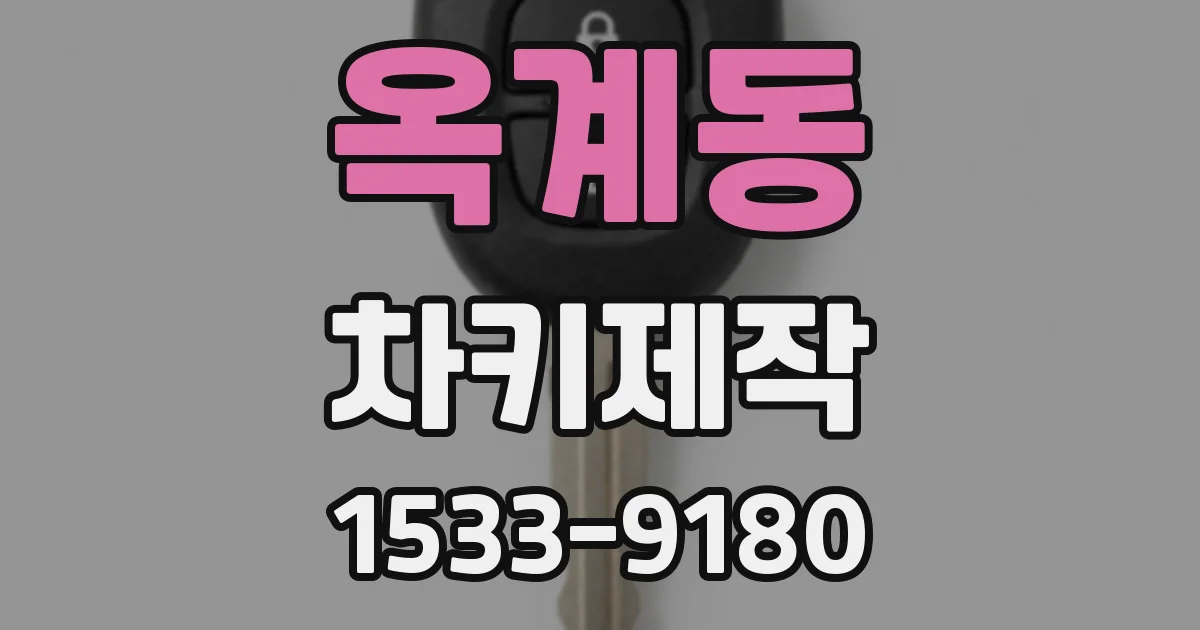 옥계동 차키제작