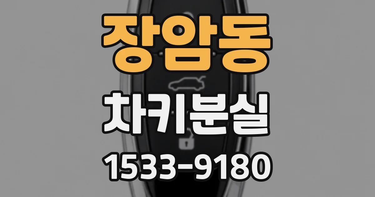 장암동 차키분실