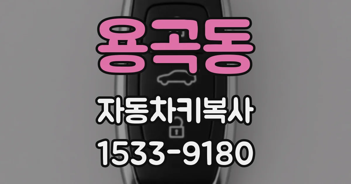 용곡동 자동차키복사