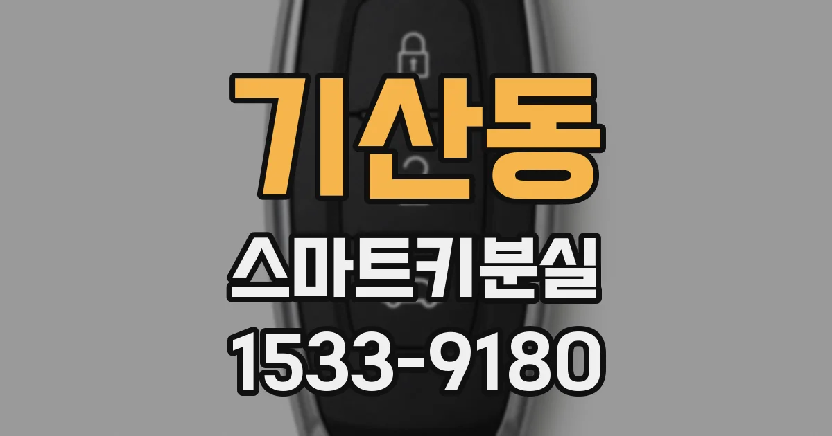 기산동 스마트키분실