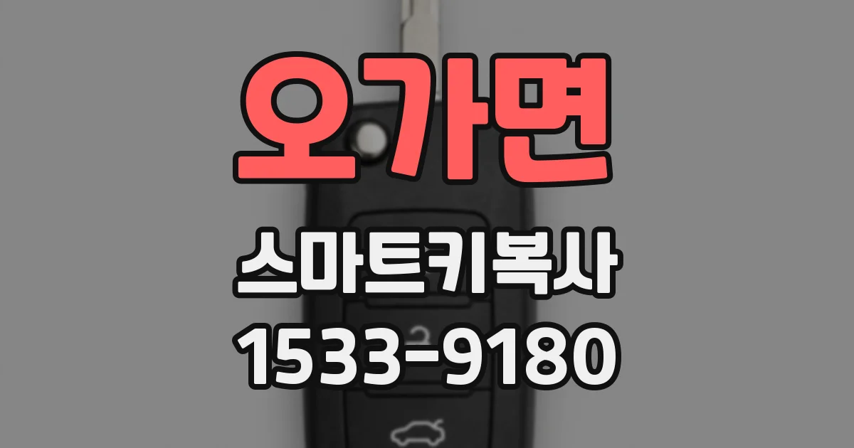 오가면 스마트키복사