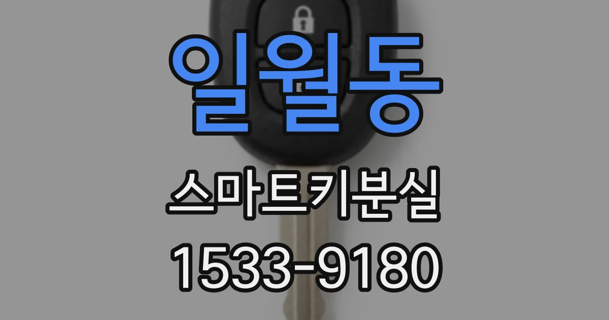 일월동 스마트키분실